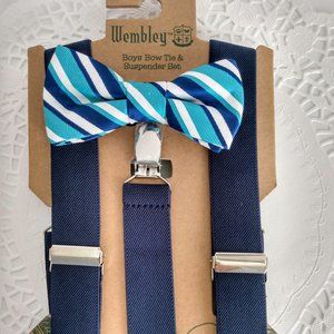 Bow tie and Suspender boys Set Wembley brand new